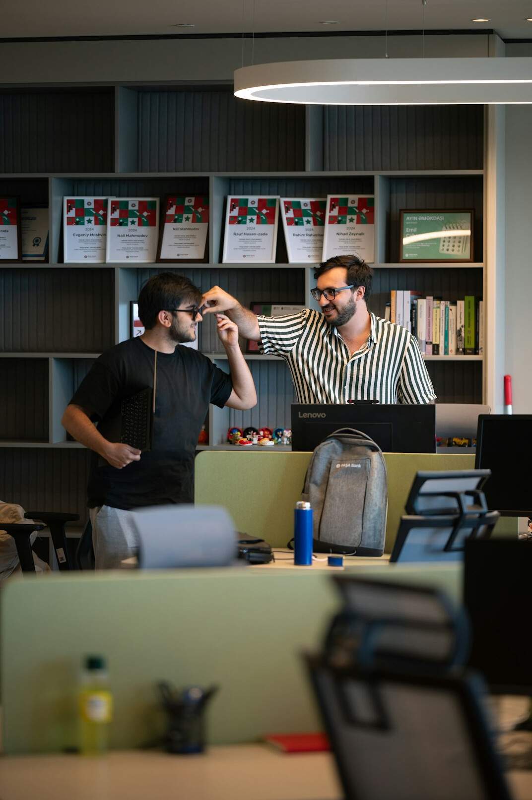 team of programmers in modern office